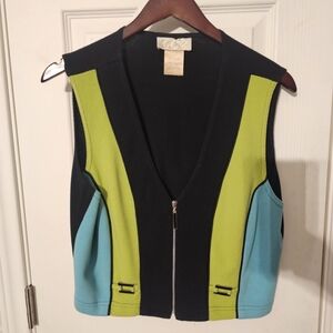 Cache' Black Knit Top